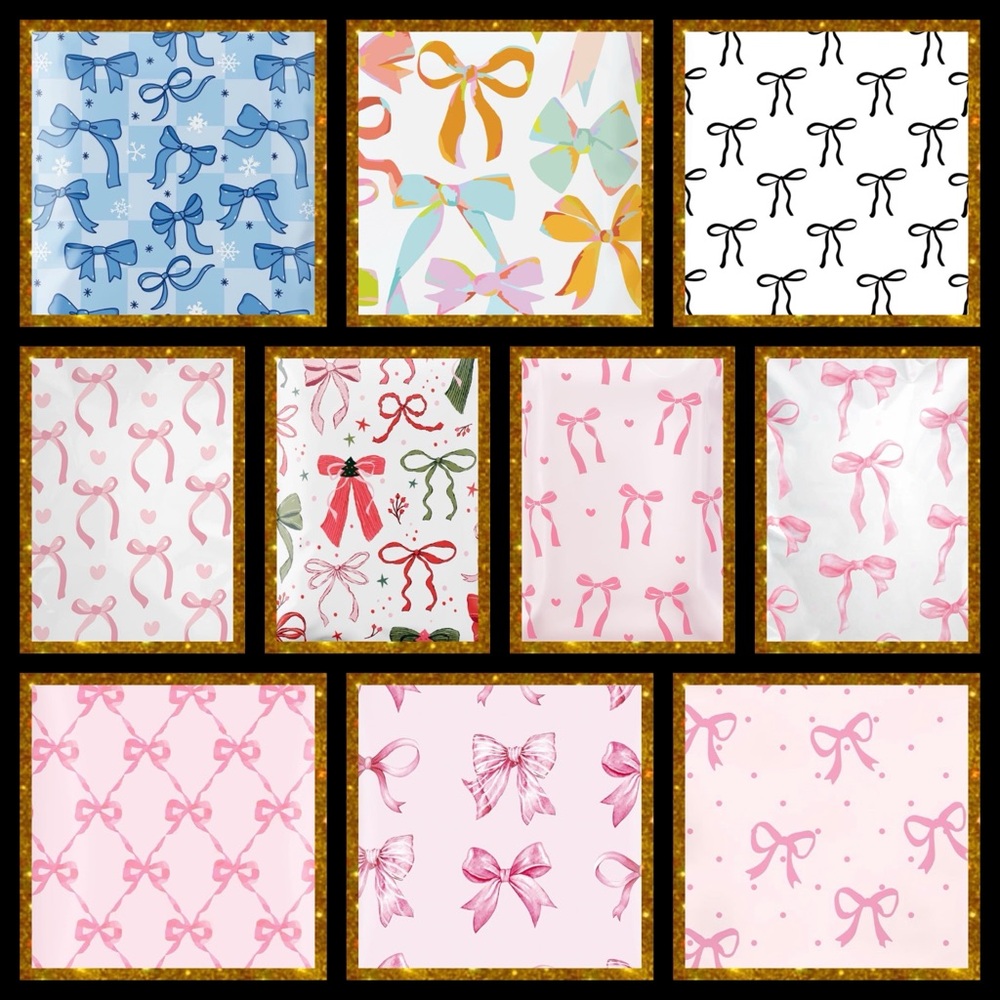 Poly Mailers 10x13 bow assortment